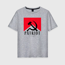 Женская футболка оверсайз USSR Patriot
