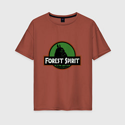 Женская футболка оверсайз Дух леса