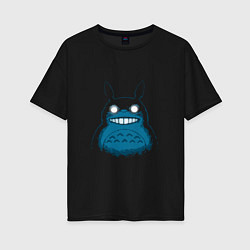 Футболка оверсайз женская Totoro Darko, цвет: черный