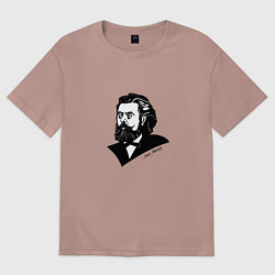 Женская футболка оверсайз Модест Мусоргский