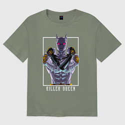 Женская футболка оверсайз Killer Queen anime