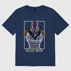 Футболка оверсайз женская Killer Queen anime, цвет: тёмно-синий