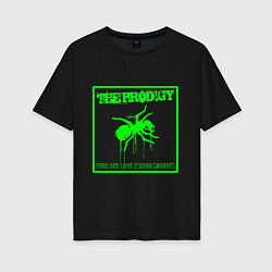 Женская футболка оверсайз The prodigy band