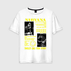 Женская футболка оверсайз Nirvana SLTS