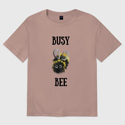 Футболка оверсайз женская Busy bee, цвет: пыльно-розовый