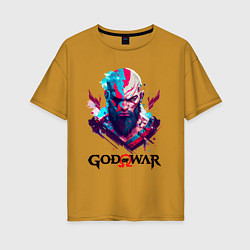 Женская футболка оверсайз God of War, Kratos