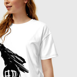 Футболка оверсайз женская DM Raven, цвет: белый — фото 2