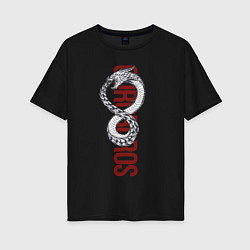 Женская футболка оверсайз Ouroboros