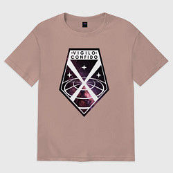 Женская футболка оверсайз Vigilo confido space