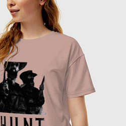 Футболка оверсайз женская Hunt Showdown, цвет: пыльно-розовый — фото 2