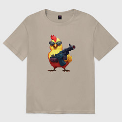 Женская футболка оверсайз Вооружен и опасен