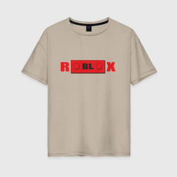 Женская футболка оверсайз Roblox деталь