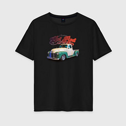 Женская футболка оверсайз Американский пикап Chevrolet Thriftmaster