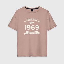 Женская футболка оверсайз Винтаж 1969 ограниченный выпуск