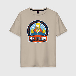 Женская футболка оверсайз Mr Plow
