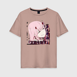 Женская футболка оверсайз Anime X Girl