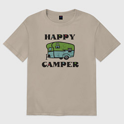Футболка оверсайз женская Camper, цвет: миндальный