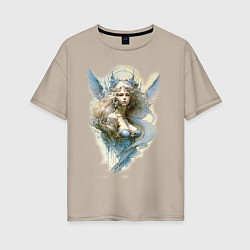 Женская футболка оверсайз Царевна-Лебедь ангел - нейросеть