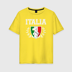 Женская футболка оверсайз Italy map