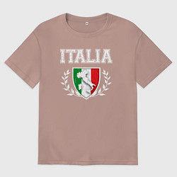 Женская футболка оверсайз Italy map