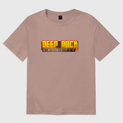 Женская футболка оверсайз Deep Rock Galactic logo