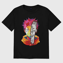 Женская футболка оверсайз Магическая битва Итадори Юдзи и Двуликий призрак