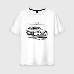 Женская футболка оверсайз Toyota Supra MK3