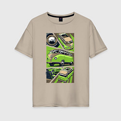 Женская футболка оверсайз Volkswagen Type 2 V1