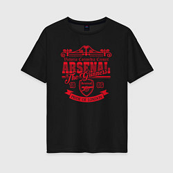 Женская футболка оверсайз Arsenal 1886