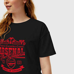 Футболка оверсайз женская Arsenal 1886, цвет: черный — фото 2