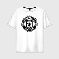 Женская футболка оверсайз Manchester United black