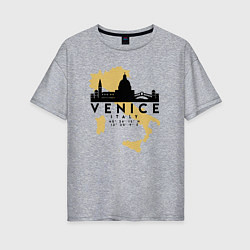 Женская футболка оверсайз Итальянская Венеция