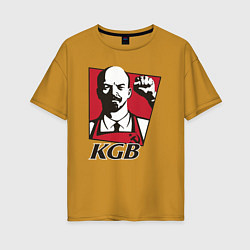 Женская футболка оверсайз KGB Lenin