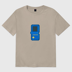 Футболка оверсайз женская Игровая консоль Тетрис, цвет: миндальный