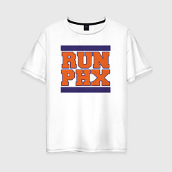 Футболка оверсайз женская Run Phoenix Suns, цвет: белый