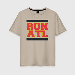 Женская футболка оверсайз Run Atlanta Hawks