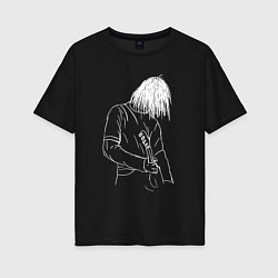 Женская футболка оверсайз Kurt Cobain grunge