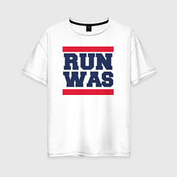 Женская футболка оверсайз Run Washington Wizards