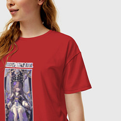Футболка оверсайз женская Герта на троне, цвет: красный — фото 2