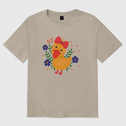 Женская футболка оверсайз Утя