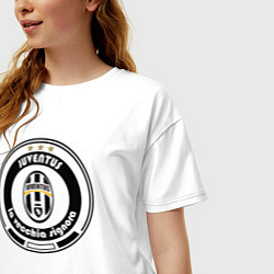 Футболка оверсайз женская Juventus club, цвет: белый — фото 2