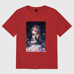 Футболка оверсайз женская Милая Герта, цвет: красный