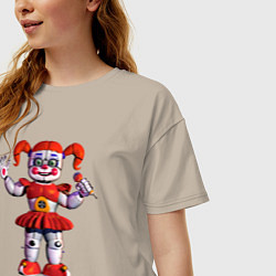 Футболка оверсайз женская Circus Baby, цвет: миндальный — фото 2