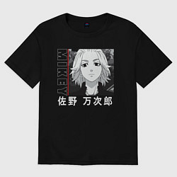 Женская футболка оверсайз Манджиро Сано аниме