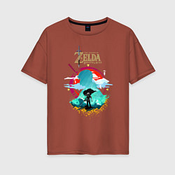 Женская футболка оверсайз The Legend of Zelda - Link
