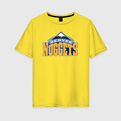 Женская футболка оверсайз Denver Nuggets