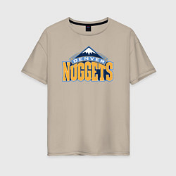 Женская футболка оверсайз Denver Nuggets