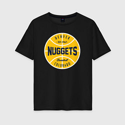 Женская футболка оверсайз Denver Nuggets 1967