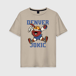 Женская футболка оверсайз Denver Jokic