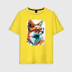 Женская футболка оверсайз Wise Fox